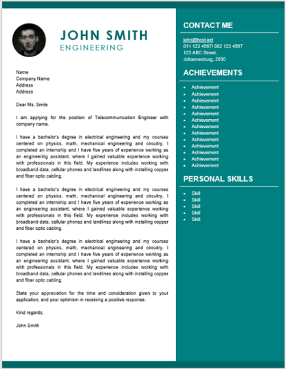 Engineering Cover Letter