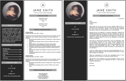 Facilities Manager Curriculum Vitae + Cover Letter