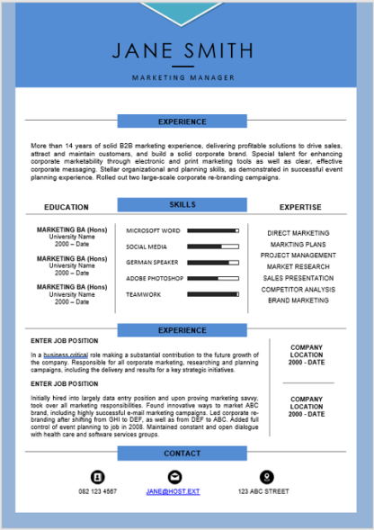 Management Curriculum Vitae