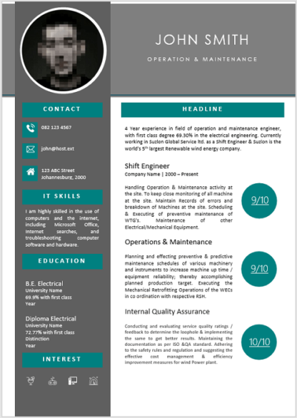 Operations Maintenance Curriculum Vitae